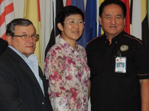 (From left) Coffa, Lydia and Poh Eng at the press conference announcing the event. 