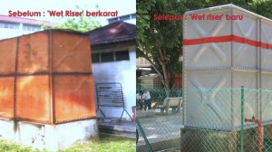 PEMBAIKAN yang dilalukan di Sekolah Rendah St. Xavier hasil sumbangan Kerajaan Negeri PR.