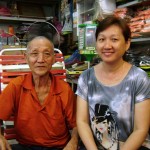 ONG Ai Lin bersama bapanya, Ong Lye Theam, 80.