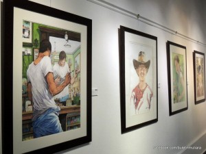 ANTARA hasil seni yang dipamerkan di Muzium dan Balai Seni Lukis Negeri Pulau Pinang.