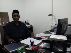 ABU Hassan Mohamed Zain di pejabatnya di Lebuh Pantai, George Town.