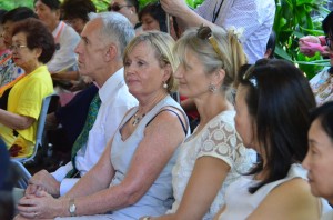 A section of the guests who gathered to celebrate the unveiling of the bronze bust at Penang Medical College.