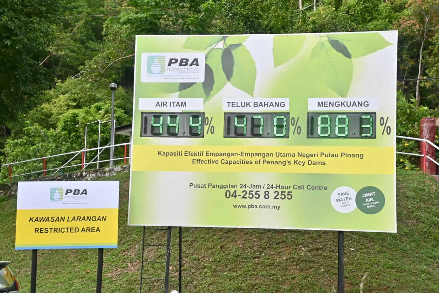 Water levels at Penang dams rise slightly Buletin Mutiara