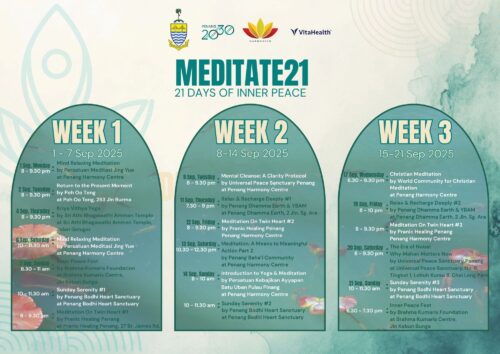 meditate 21, 2025 schedule