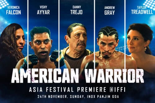 red and white professional boxer fighter movie poster (6 x 4 in)