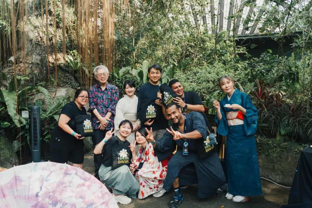 Hanabana community gathering for Touch Grass Day at Entopia